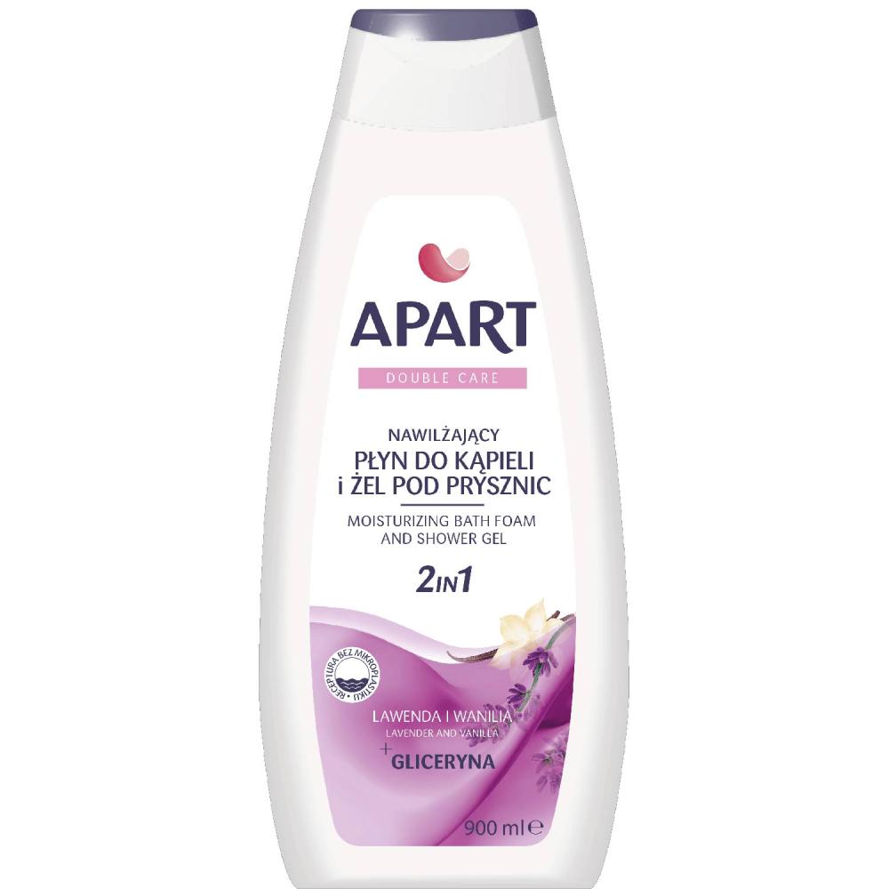 Apart Double Care żel pod prysznic i płyn do kąpieli 2w1 Lawenda i Wanilia 900ml 