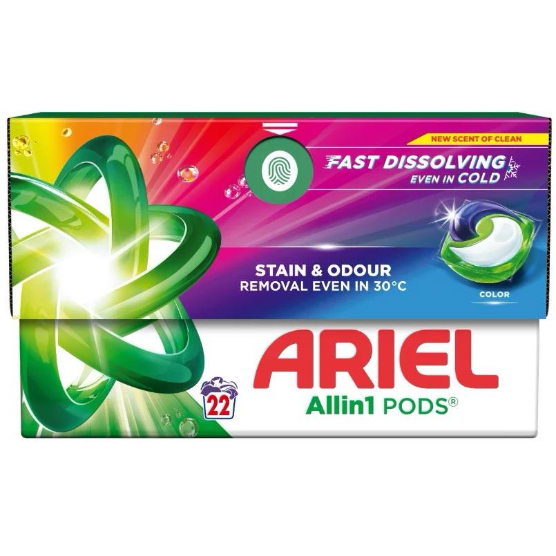 Ariel All In 1 Pods kapsułki do prania 22 szt. Color