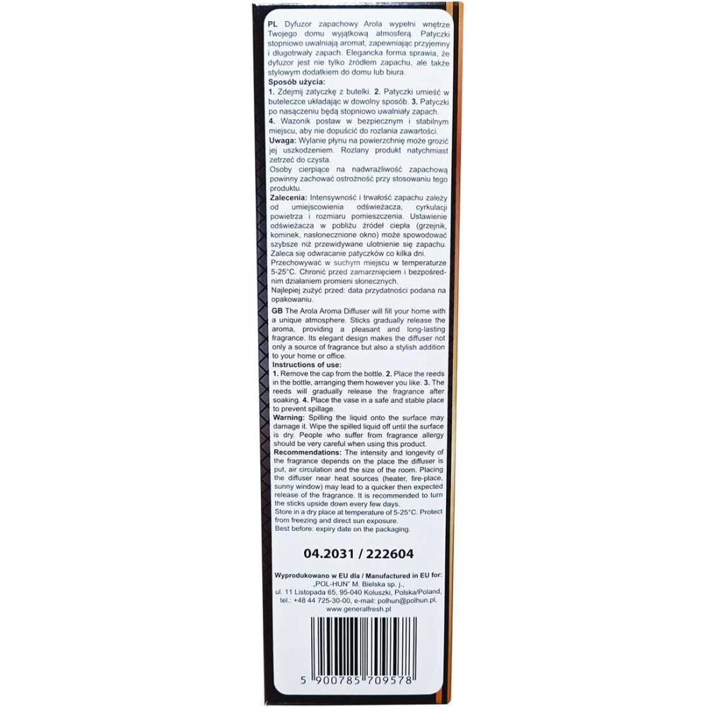 General Fresh patyczki zapachowe Arola Grejpfrut 100ml