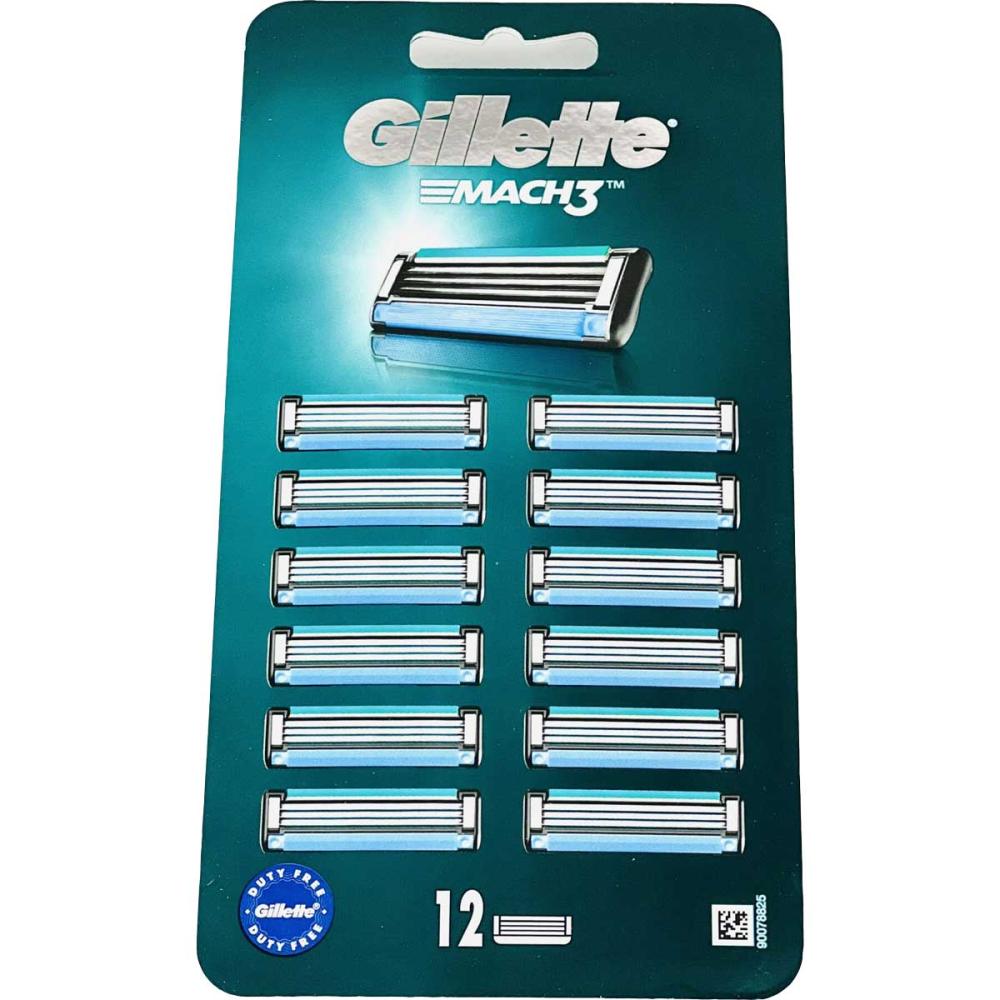 Gillette Mach3 ostrza do maszynki 12 sztuk
