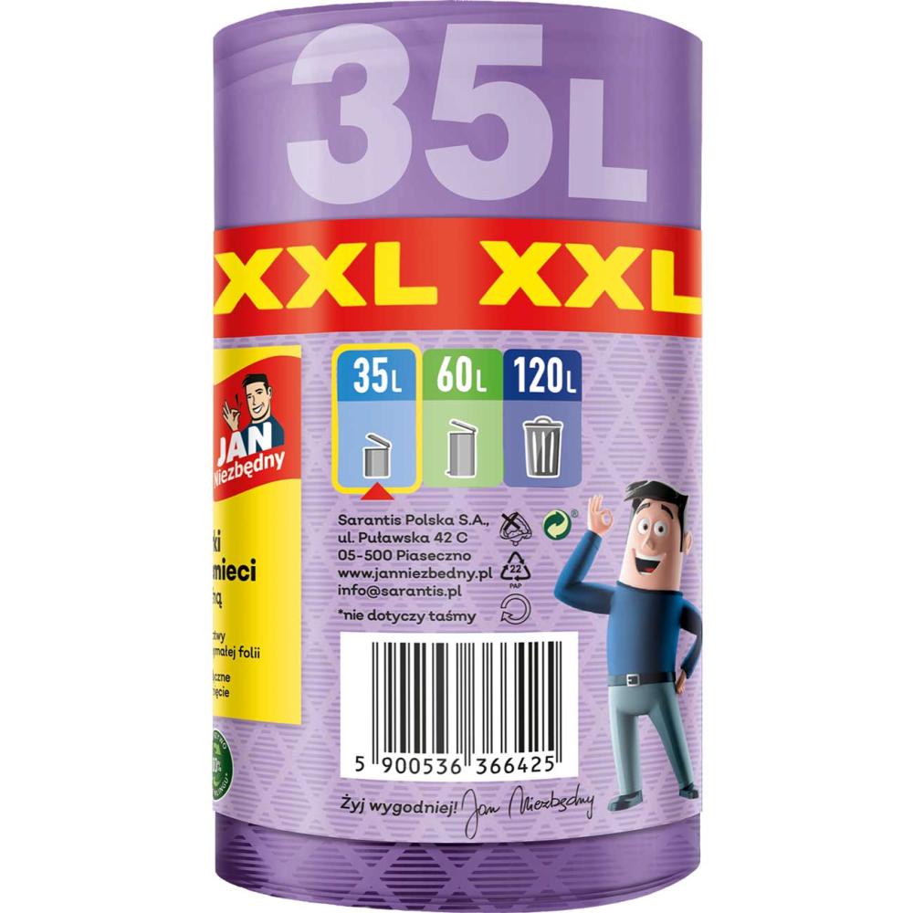 Jan Niezbędny worki LD 3D lawendowe XXL 35L 32szt.