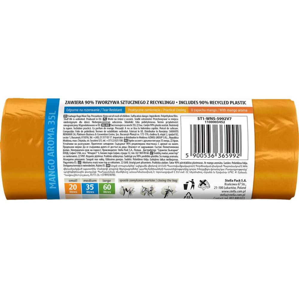 Stella worki z uszami mango 35L/22