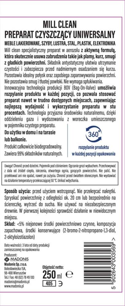 Mill Clean spray do mycia mebli 250ml