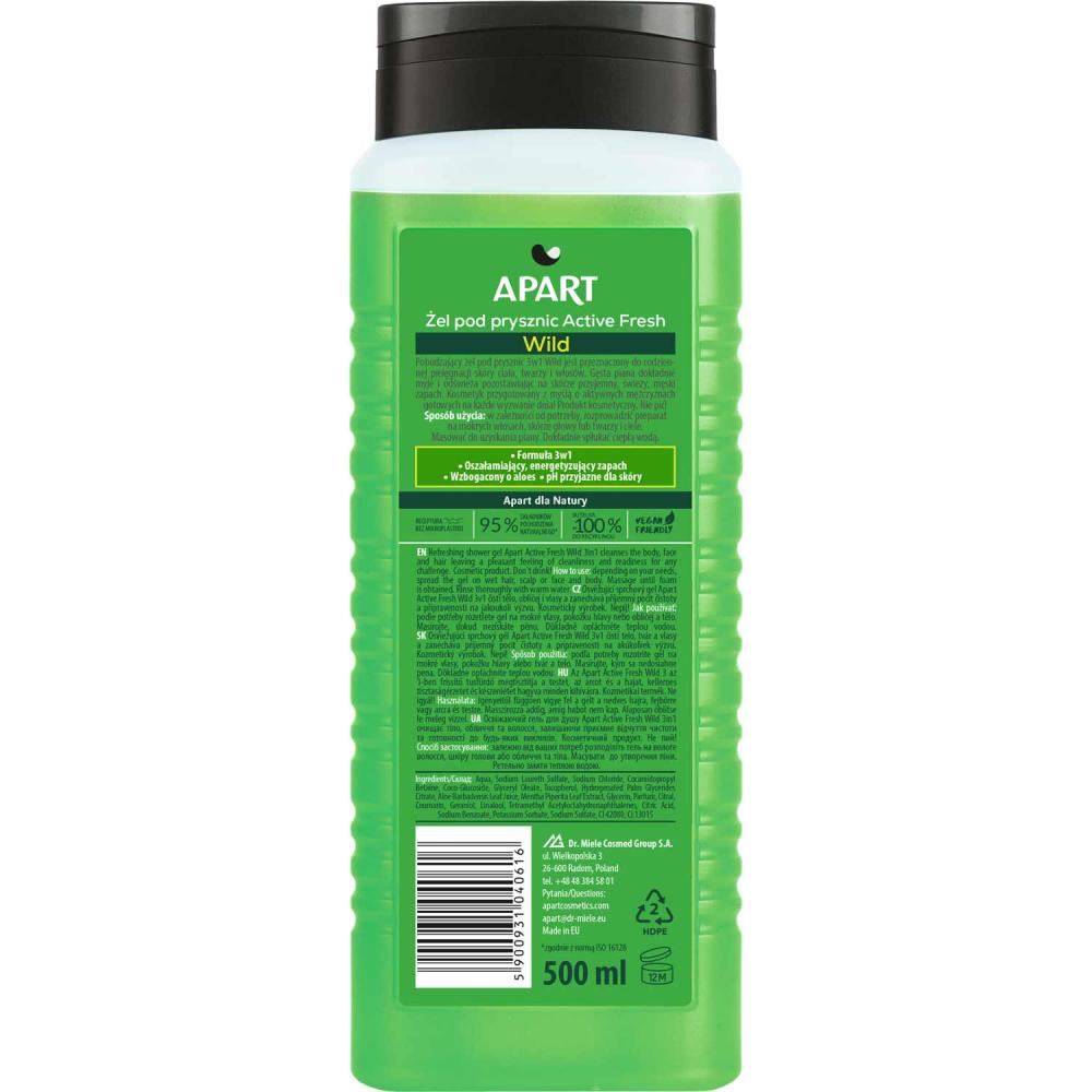 Apart żel pod prysznic 3w1 Men Active Fresh Wild 500ml