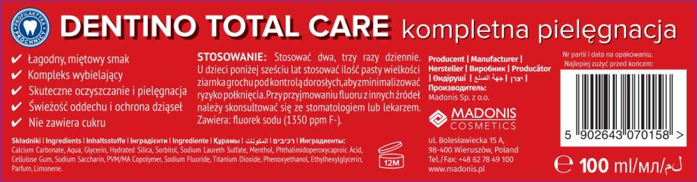 Dentino pasta do zębów Total Care 100ml