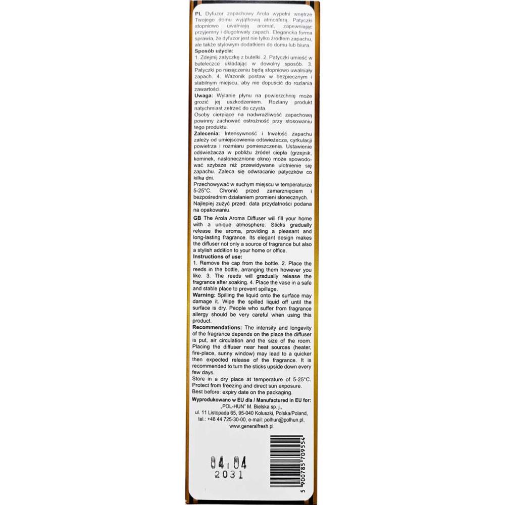 General Fresh patyczki zapachowe Arola Orient 50ml