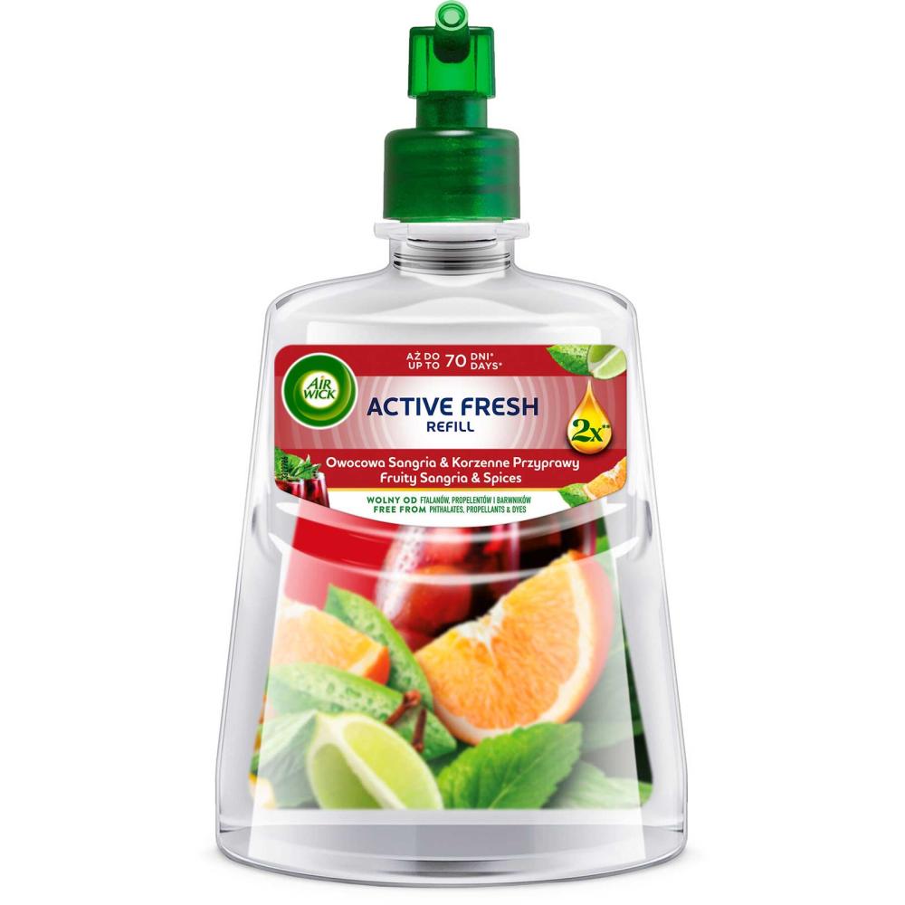 Air Wick Active Fresh automatyczny odświeżacz powietrza 228ml Fruity Sangria & Spices 