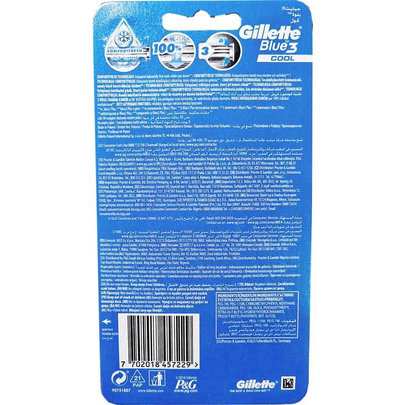 Gillette Blue3 maszynki 3-ostrzowe 3 sztuki