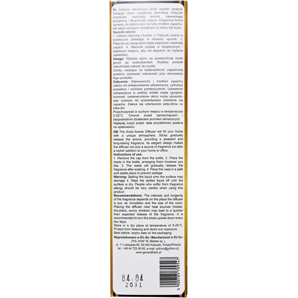 General Fresh patyczki zapachowe Arola Magnolia 50ml