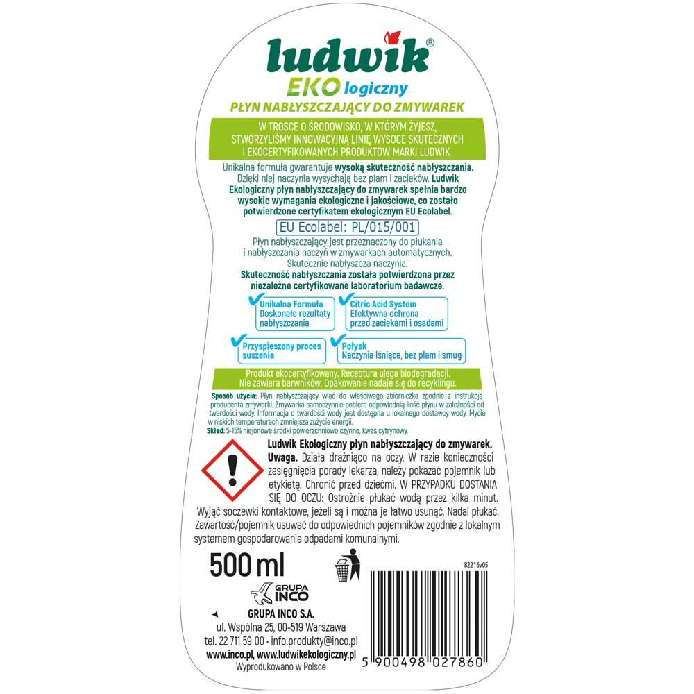 Ludwik Ekologiczny nabłyszczacz do zmywarek 500ml