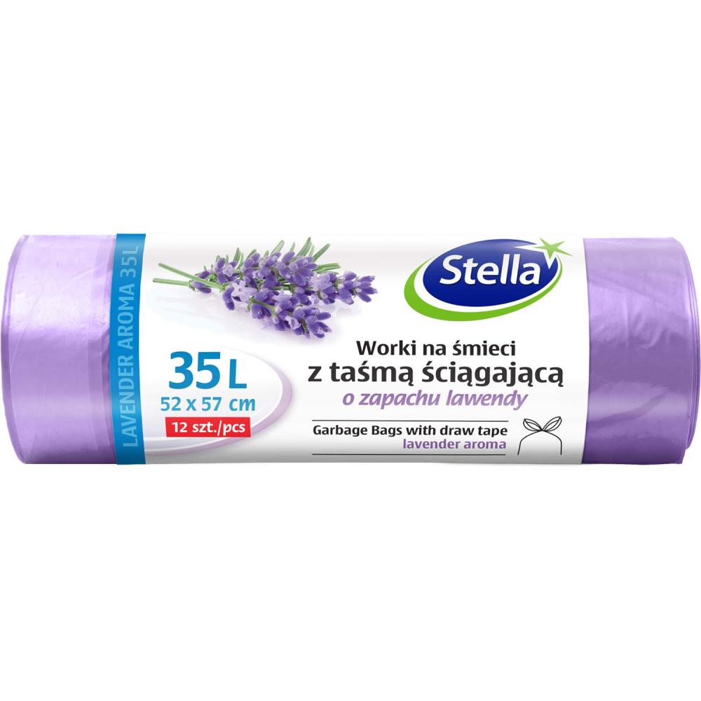 Stella worki lawendowe z taśmą 35L/12