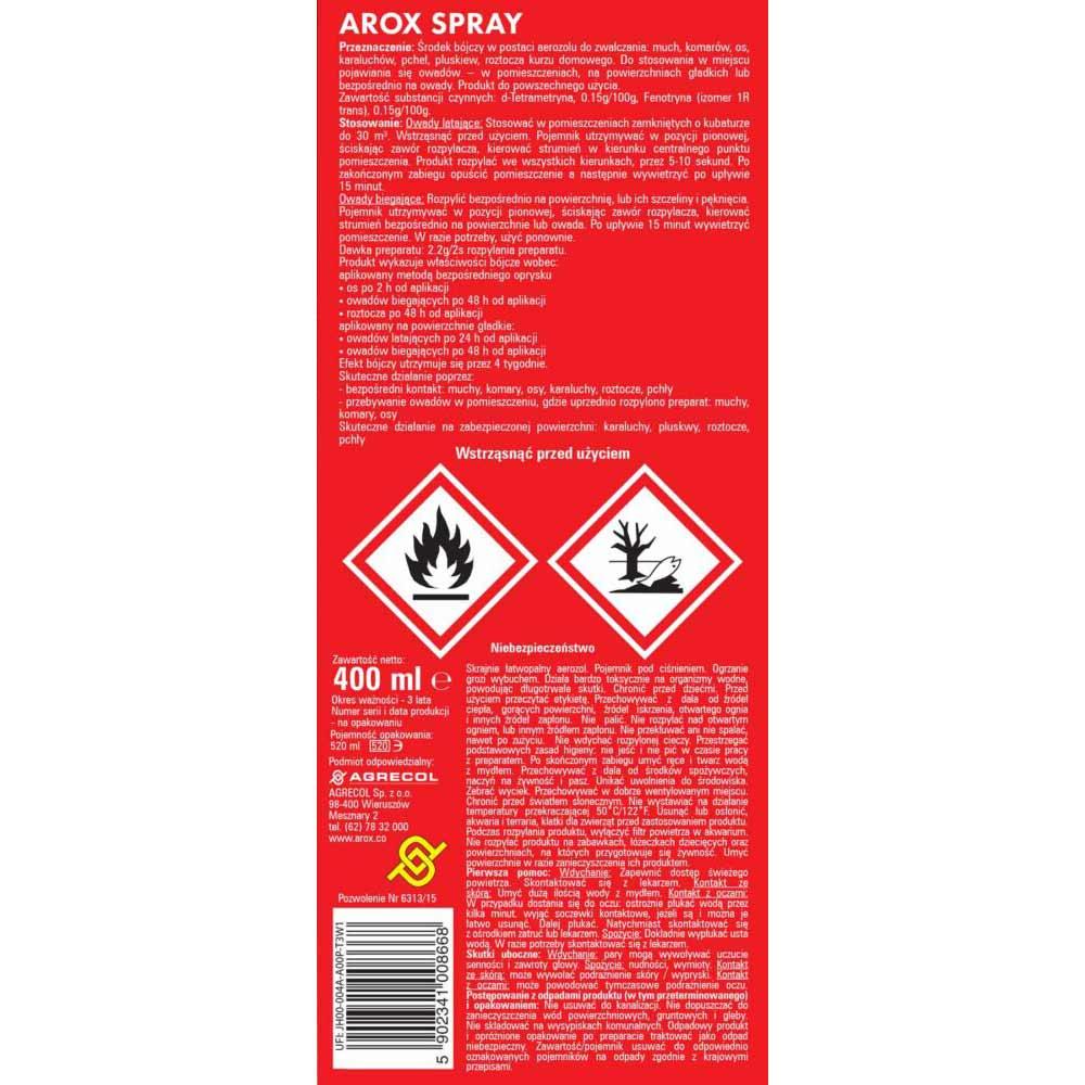 Arox Muchomor spray na owady latające 400ml