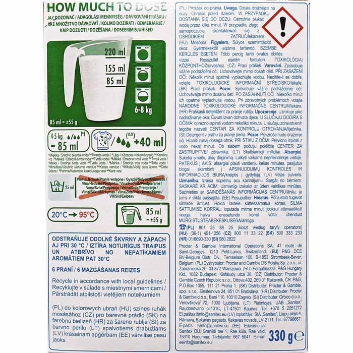 Ariel Fast Dissolving proszek do prania 330g Alpine Color