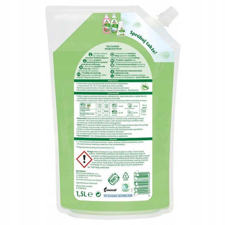 Frosch żel do prania Aloes 1,5L folia