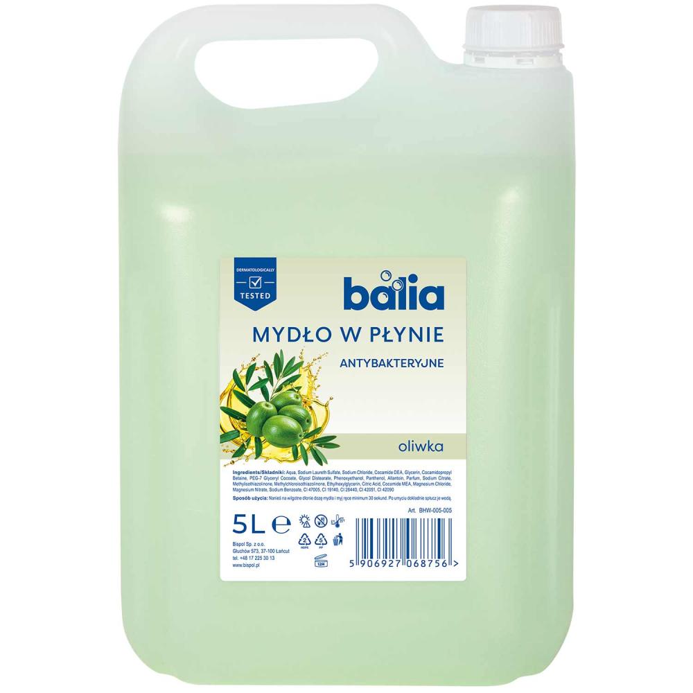Bispol Aura Balia mydło w płynie 5L Oliwka antybakteryjne