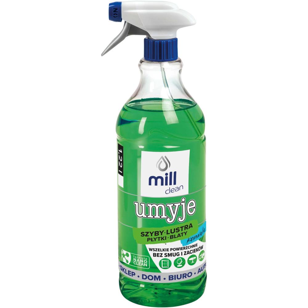 Mill Clean UMYJE płyn do mycia szyb 1,22L Konwalia