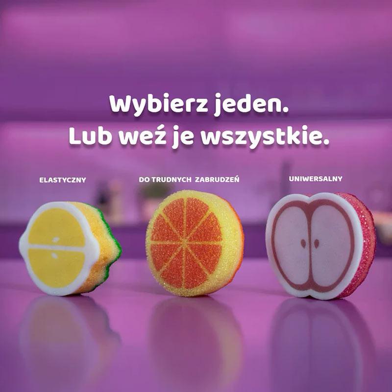 Vileda Punch zmywak zapachowy uniwersalny Jabłko