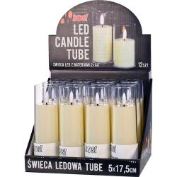 Kost świece ledowe tuby 17,5cm 12 sztuk
