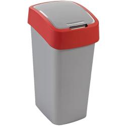 Curver kosz na śmieci Flip uchylny 45L czerwony