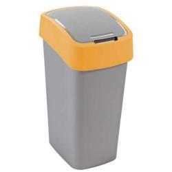 Curver kosz na śmieci Flip uchylny 45L żółty