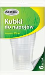 Grosik kubki jednorazowe 500ml 6 sztuk