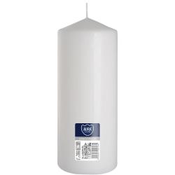 Bispol świeca walec wys. 20cm, śr. 8cm biała 1szt bezzapachowa