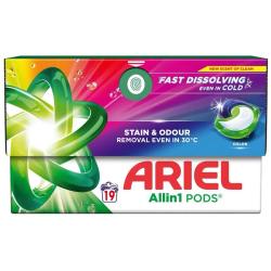 Ariel All In 1 Pods kapsułki do prania tkanin 19 sztuk Color