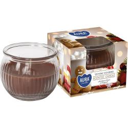 Bispol świeca zapachowa w szkle Zimowe Ciasteczka sn69-88