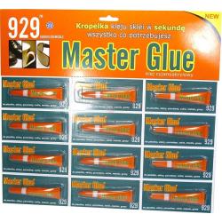 Master Glue błyskawiczny klej cyjanoakrylowy 2g 12szt.
