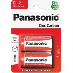 Panasonic Zinc Carbon baterie cynkowo-węglowe R14 2 sztuki