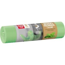 Anna Zaradna worki na śmieci z uszami 120L/6 sztuk miętowe