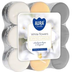 Bispol podgrzewacze zapachowe 18 sztuk Białe Kwiaty