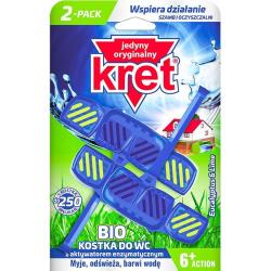 Kret Bio kostka – zawieszka do toalet dwubarwna 2 x 40g