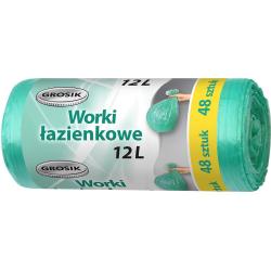 Grosik worki do łazienki 12L 48 szt. hdpe