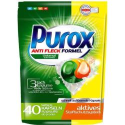 Purox żelowe kapsułki do prania tkanin 40 sztuk Uniwersalne