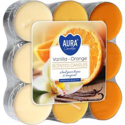 Bispol podgrzewacze-świeczki zapachowe 18 sztuk Wanilia i Pomarańcza p15-18-37