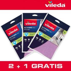 Vileda Actifibre Pro Pakiet ścierka kuchenna 2+1 gratis