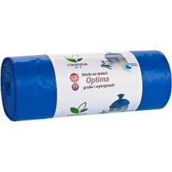 Cleanova Pro worki LDPE Optima 120L/25 sztuk niebieskie