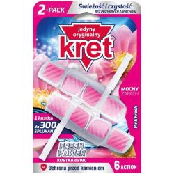 Kret Fresh Power kostka do toalet 2szt. Pink Fresh