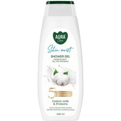 Bispol Aura żel pod prysznic 500ml Mleczko Bawełniane, Proteiny (ASG-010-004)