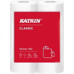 Katrin Classic 2467 ręcznik papierowy 100 metrów 1-warstwowy biały 2 sztuki