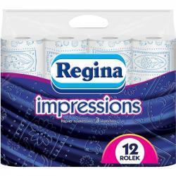 Regina papier 3-warstwowy Impressions 12 sztuk Niebieski
