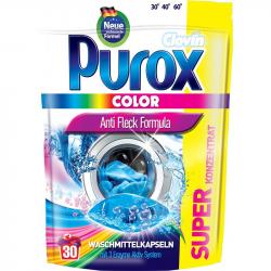 Purox kapsułki do prania kolorów 30 sztuk