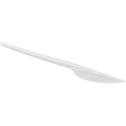 Papstar noże plastikowe 45018 100 sztuk białe