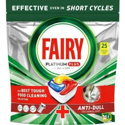 Fairy Platinum Plus kapsułki do zmywarki 25 szt. Lemon