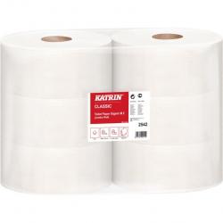 Katrin Classic 2542 papier Jumbo śr. 23cm biały 2-warstwowy, 300 metrów, 6 sztuk