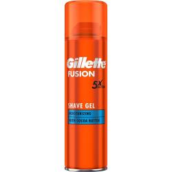 Gillette Fusion 5xAction żel do golenia 200ml Moisturizing Cocoa Butter
