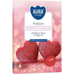 Bispol świeczki-podgrzewacze zapachowe 6szt. p15-380 Passion