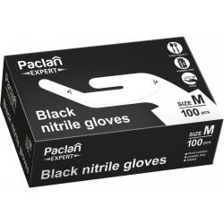 Paclan Expert rękawiczki nitrylowe rozmiar M 100 sztuk czarne