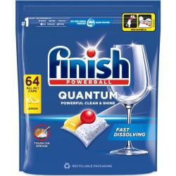 Finish Quantum tabletki do zmywarki 64 sztuki Cytrynowe